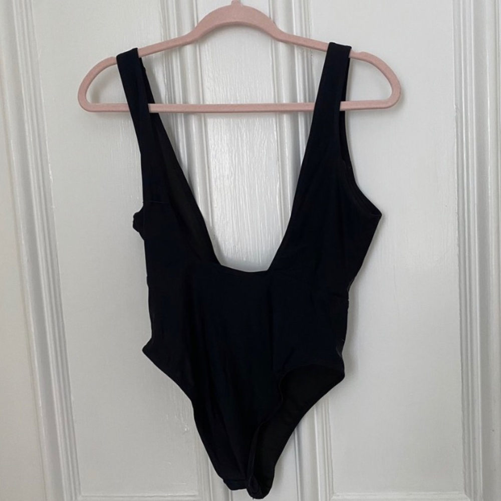 zaful deep V one piece